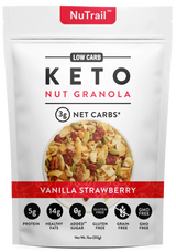 Nutrail Keto Vanilla Strawberry Granola (Pack of 6-11 Oz) - Cozy Farm 