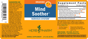 Herb Pharm Mind Soother Orange - Natural Stress Relief - 1 fl oz