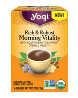 Yogi Tea Morning Vitality - Revitalizing Herbal Tea Blend (Pack of 6 - 16 Tea Bags) - Cozy Farm 