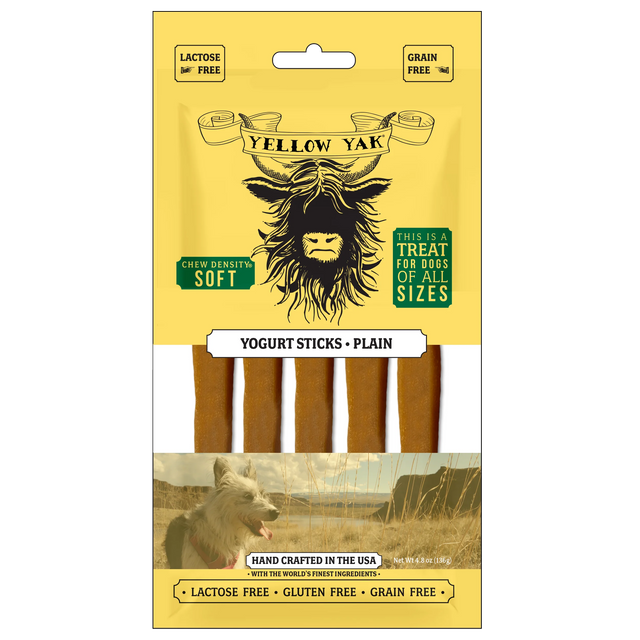Yellow Yak - Plain Yogurt Sticks 4.8 oz (Pack of 5) - Healthy Snack Sticks