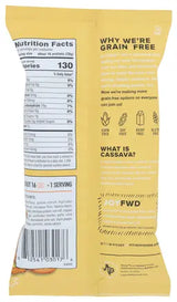 Yellow package with nutritional facts and text on a white background