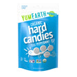 YumEarth organic hard candies packaging with peppermint flavor on a white background