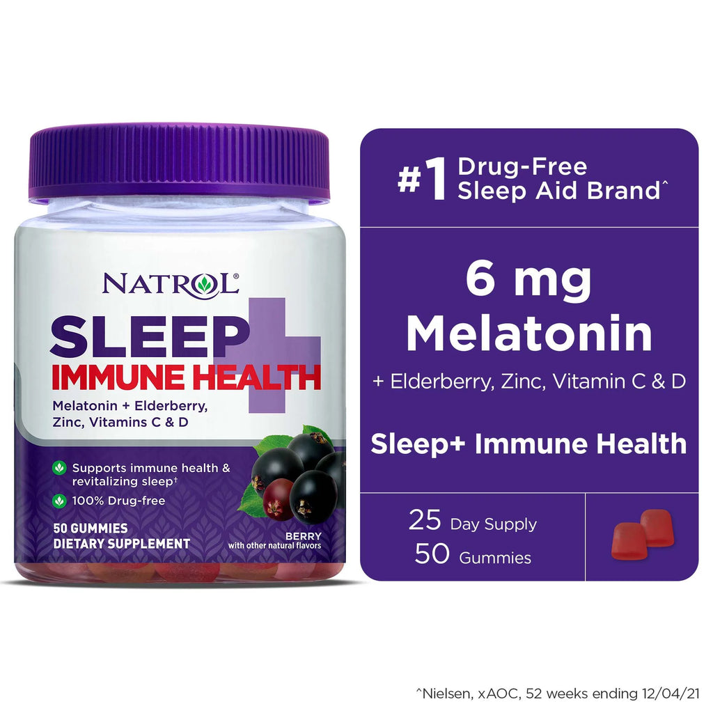 Natrol Sleep+Immune Health Gummy (Pack of 50) - Cozy Farm 