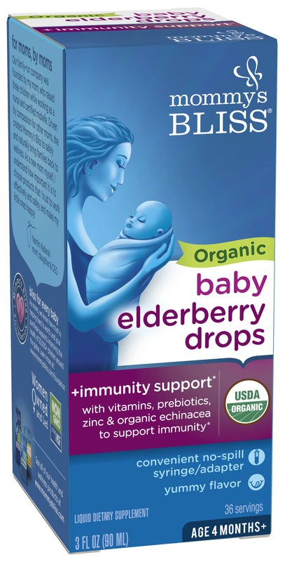Mommy's Bliss Elderberry Drops Immunity Baby (Pack of 3) - Cozy Farm 