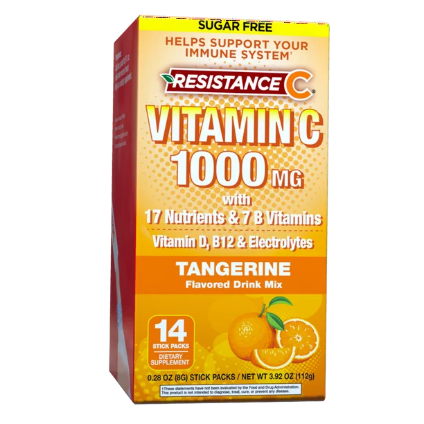 Resistance C - Drink Mx Vitamin C Stkpks Tang - 1 Each-14 Ct - Cozy Farm 