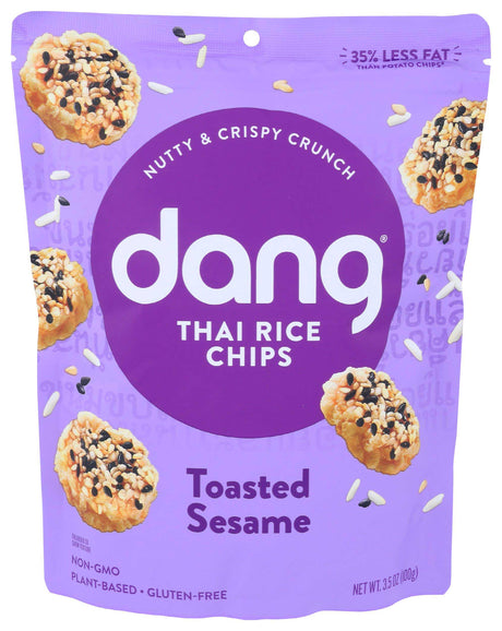 Dang Thai Toasted Sesame Rice Chips (Pack of 12) 3.5 Oz - Cozy Farm 