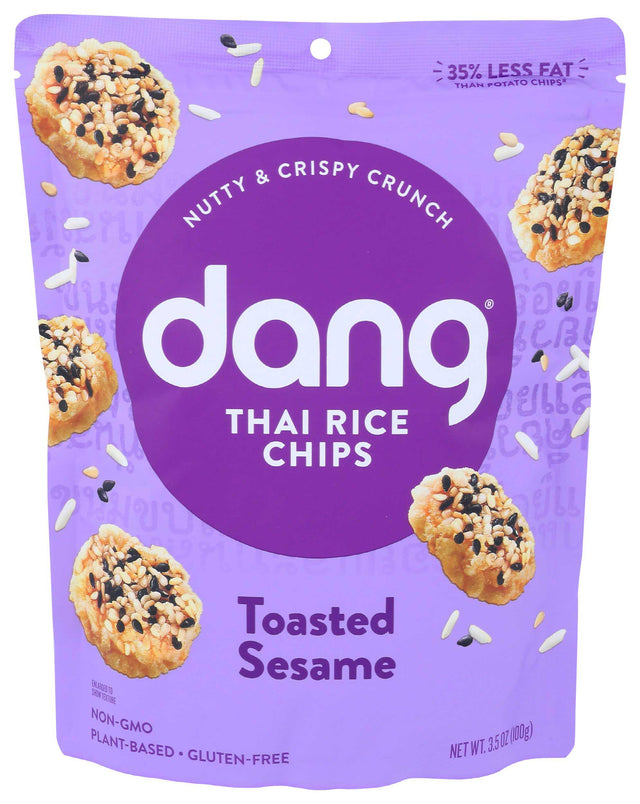 Dang Thai Toasted Sesame Rice Chips (Pack of 12) 3.5 Oz - Cozy Farm 
