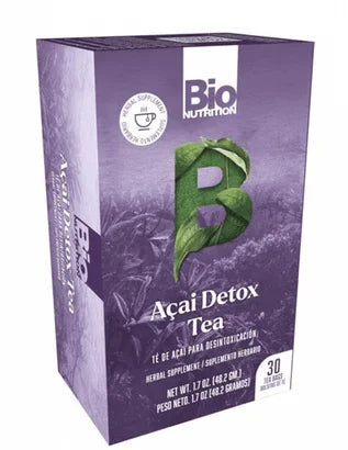 Bio Nutrition - Acai Cleansing Detox Tea, 30 Bags (Pack of 1) - Gentle Herbal Cleanse