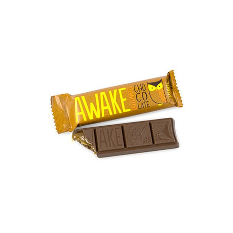 Awake Chocolate - Bar Caffine Chocolate Caramel - Case Of 12-1.55 Oz - Cozy Farm 