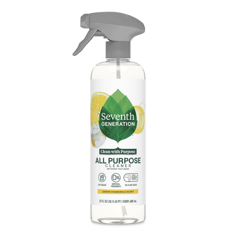 Seventh Generation All Purpose Cleaner Lemon, 23 fl oz (Pack of 4) - Multi-Surface Cleaning Spray