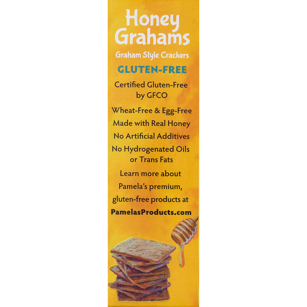 Pamela's Honey Graham Crackers, Whole Grain, 6 Pack, 7.5 Oz.