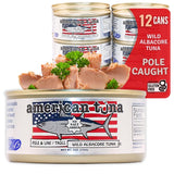 American Tuna - No-Salt Added Wild Albacore Tuna (5 oz, 12 Pack) - Cozy Farm 