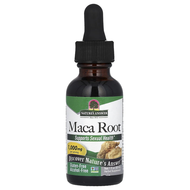 Nature's Answer Maca Root 1 fl oz, Dairy, Gluten & GMO-Free - Energy Support