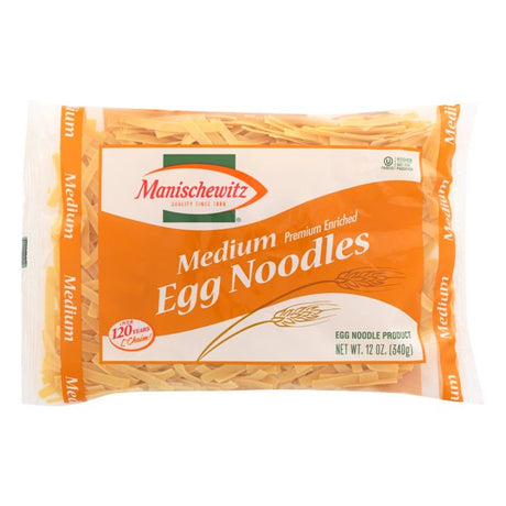 Manischewitz Medium Egg Noodles, 12 Oz Pack of 12 - Cozy Farm 