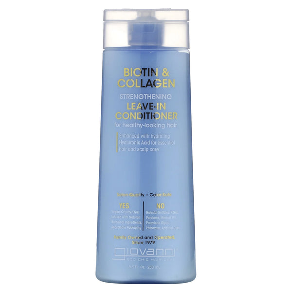 Giovanni Hair Care Products - Bio Collagen Leave-In Conditioner, 8.5 fl oz - Hydrating Hair Treatment