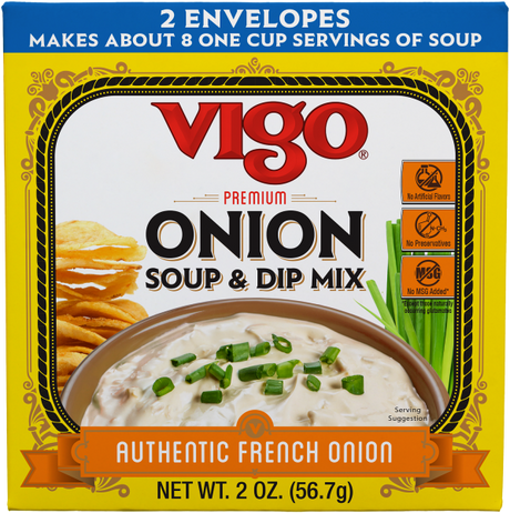 Vigo Soup & Dip Mix, Classic Onion Flavor (12 x 2 Oz) - Cozy Farm 