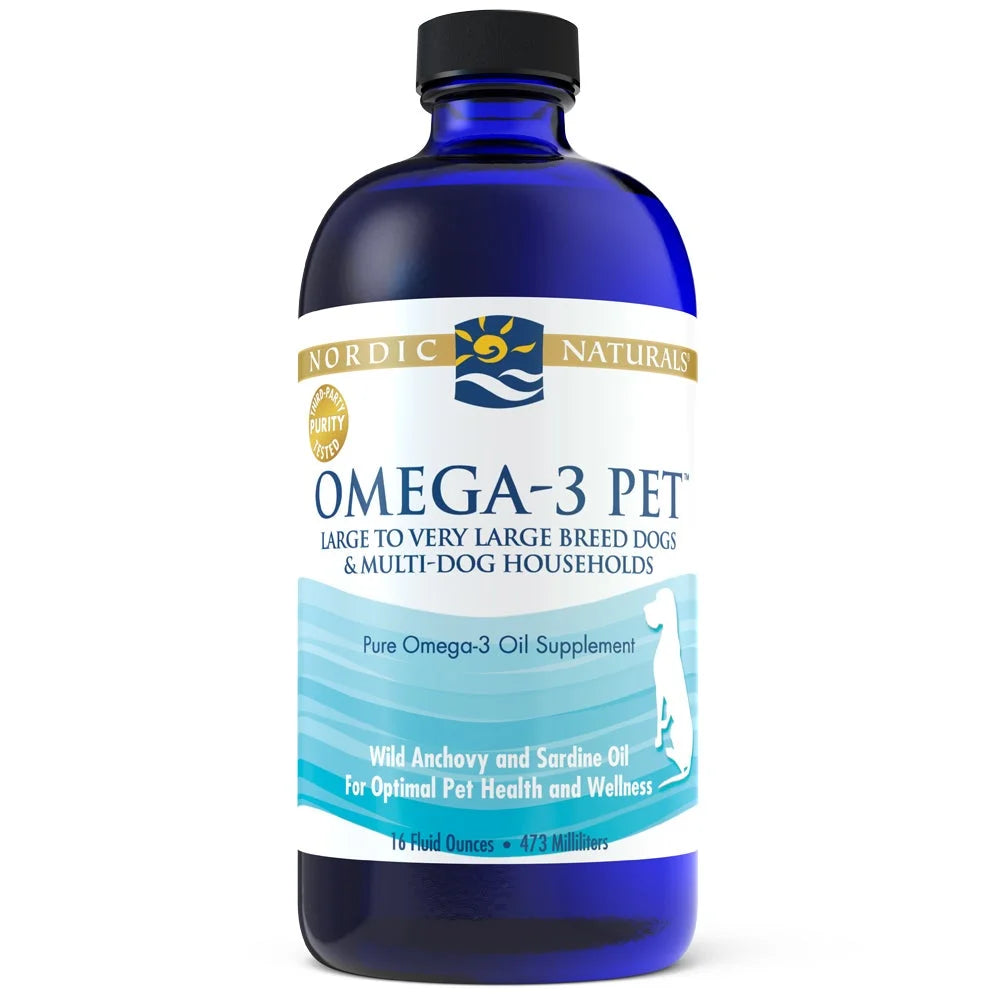 Nordic Naturals - Pet Omega 3 for Large Dogs, 16 fl oz - Fish Oil Supplement