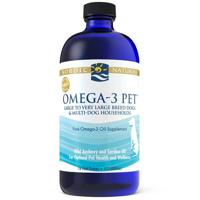 Nordic Naturals - Pet Omega 3 for Large Dogs, 16 fl oz - Fish Oil Supplement