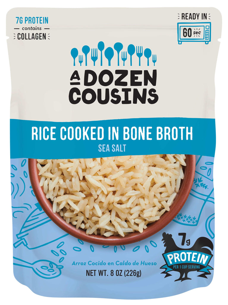 A Dozen Cousins Rice Sea Salt RTE Case of 6 - 8oz - Cozy Farm 