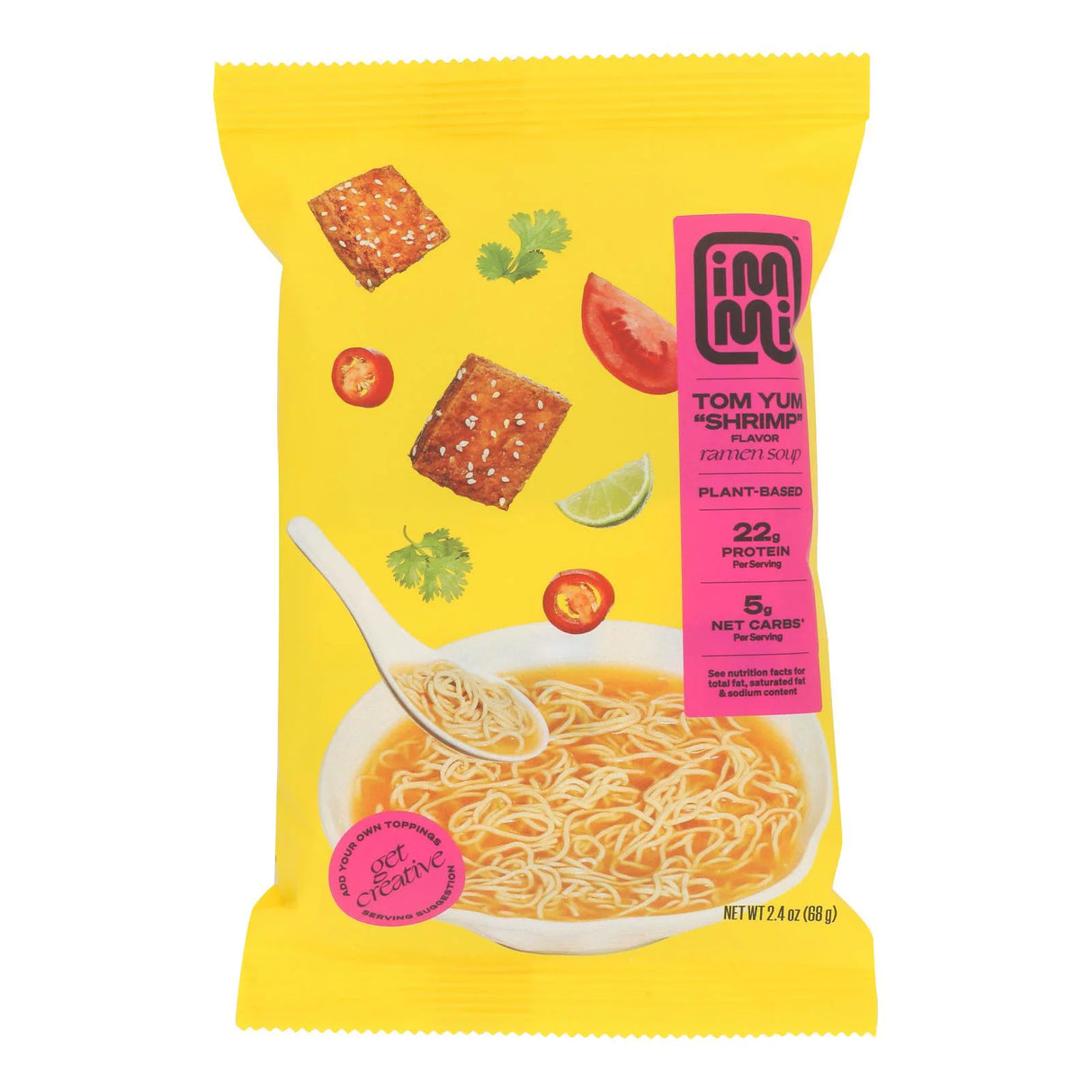 Immi Ramen: Tom Yum Flavor - 2.4 Oz Pack of 6 - Cozy Farm 
