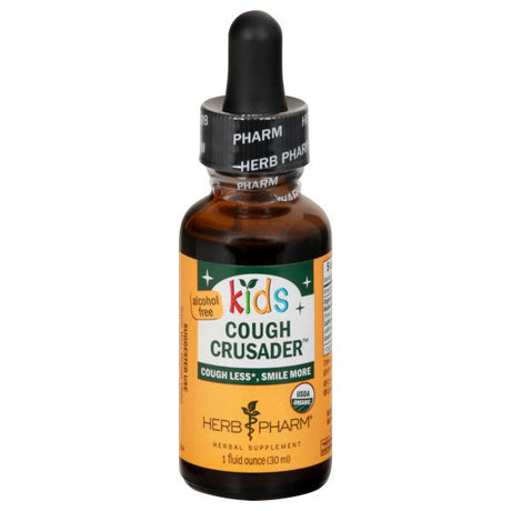 Herb Pharm Kids Cough Crusader Herbal Syrup - 1 Fl Oz - Cozy Farm 