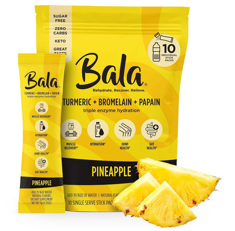 Bala Enzyme, Bala Enzyme Drink Stick Pack Pineapple, 8 Counts - Cozy Farm 