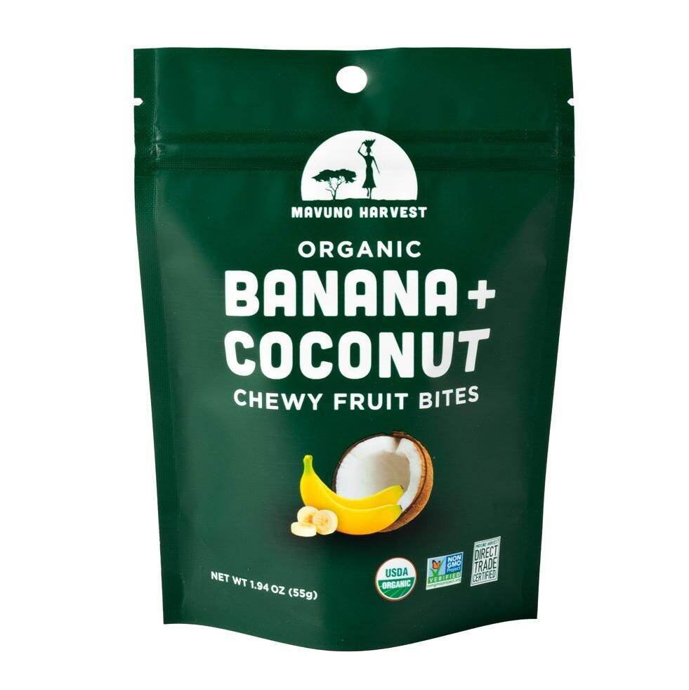 Mavuno Harvest - Fruit/Bite Banana/Coconut (Pack of 8) 1.94 Oz - Cozy Farm 