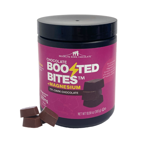 Brooklyn Born Chocolate - Dark Chocolate Magnesium Bites, 10.58 oz (Pack of 6) - Gluten-Free Kosher Treat