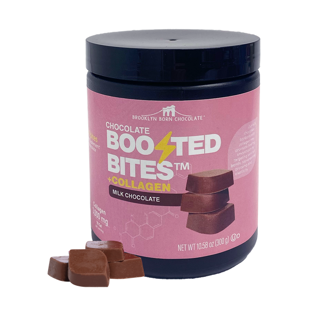 Brooklyn Born Chocolate - Milk Chocolate Collagen Bites, 5.29 oz (Pack of 6) - Kosher Snacks