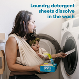 Ecosnext Free and Clear Liquidless Laundry Detergent Sheets, Eco-Friendly, Case of 10 (50 Sheets)