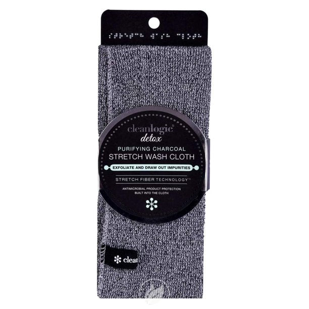 Cleanlogic Charcoal Stretch Washcloth - Cozy Farm 