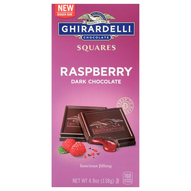 Ghirardelli - Bar Dark Chocolate Raspberry - Case Of 10-4.8 Oz - Cozy Farm 