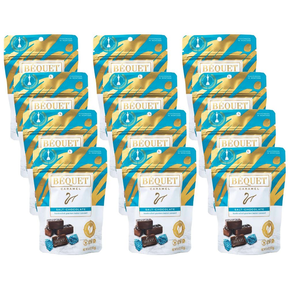Bequet Caramel Salt Chocolate - Case of 12, 3.6 Oz - Cozy Farm 