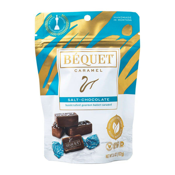 Bequet Caramel Salt Chocolate - Case of 12, 3.6 Oz - Cozy Farm 