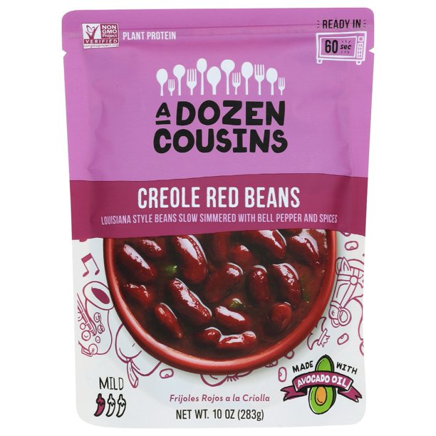 A Dozen Cousins Beans Creole Red - 10 Oz - Case of 6 - Cozy Farm 