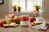 Bonne Maman Peach Preserves Breakfast Scene