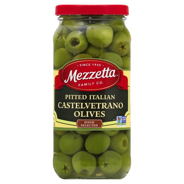 Mezzetta Pitted Castelvetrano Italian Olives - Case of 6 - 8 oz. Jars - Cozy Farm 