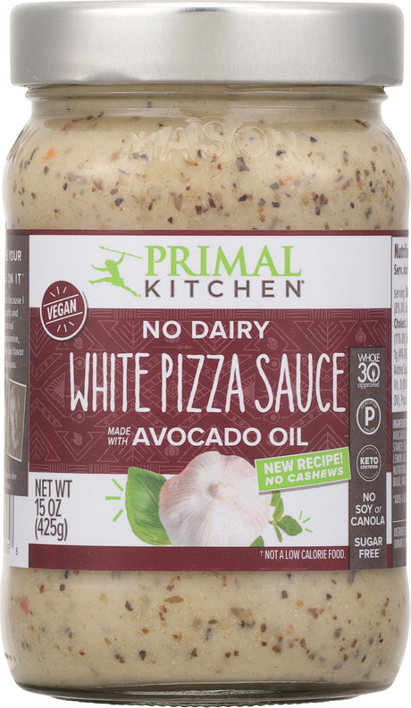 Primal Kitchen No Dairy White Pizza Sauce - Case of 6 - 15 Oz - Cozy Farm 