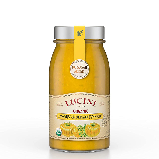 Lucini Italia Organic Golden Savory Tomato Sauce - 24 Oz (Pack of 6) - Cozy Farm 