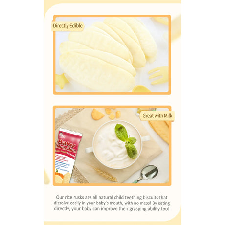 Hot Kid Baby Mum Banana Rice Biscuit, Pack of 6, 1.76 Oz