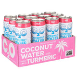C2O Pure Coconut Water with Ginger, Lime & Turmeric, 17.5 fl. oz. (Case of 12)