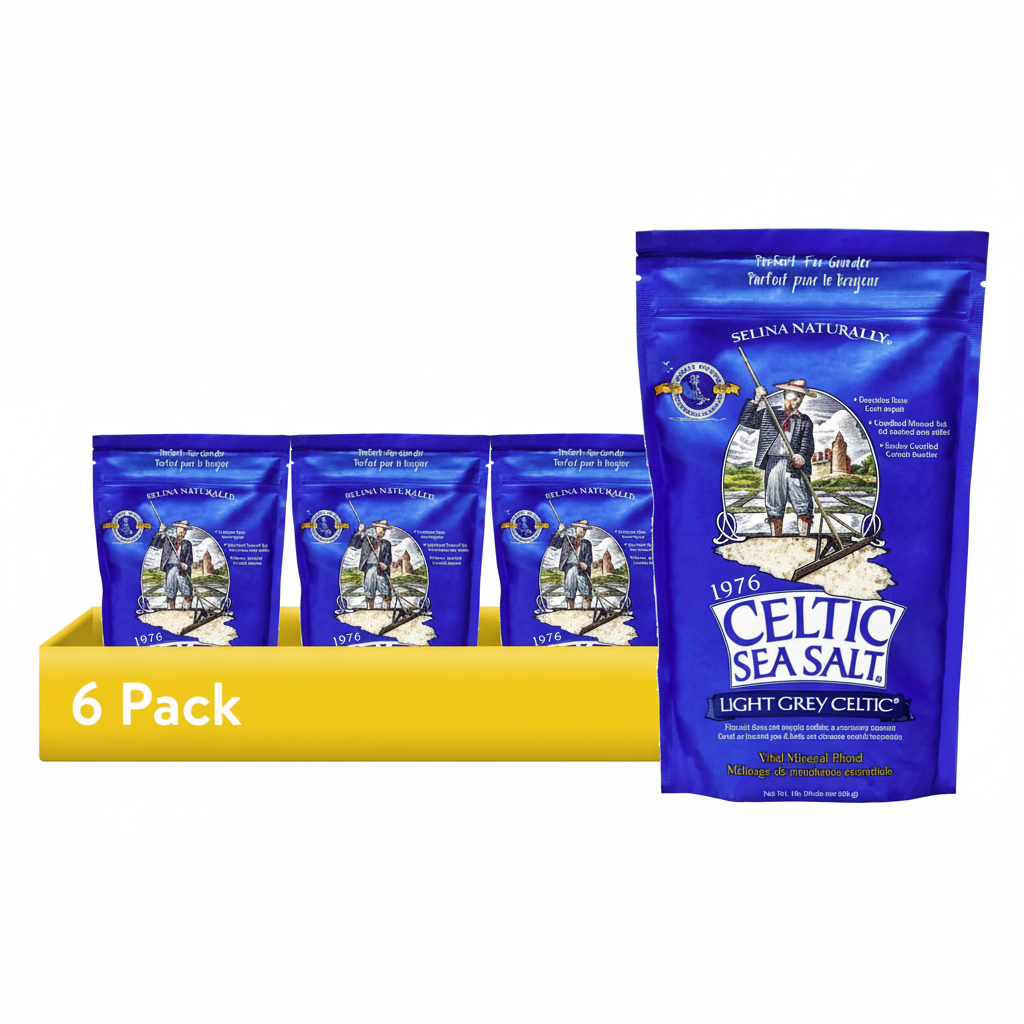 Celtic Sea Salt 6-pack with yellow tray