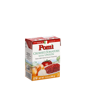Pomi Crushed Tomatoes with Onion, 13.8 Oz (Pack of 12) - Cozy Farm 