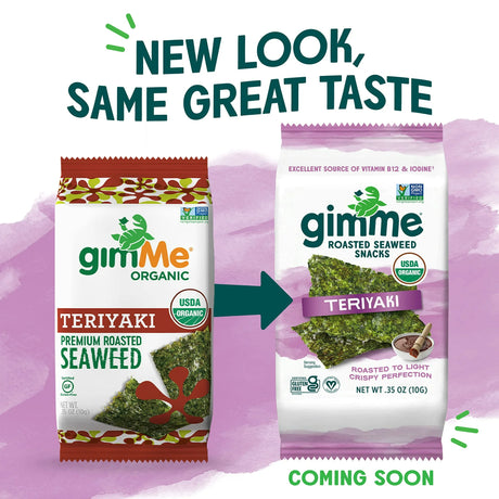 Gimme Organic Roasted Teriyaki, 0.35 oz., Case of 12