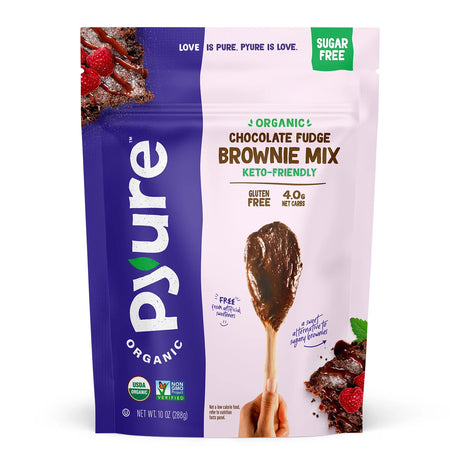 Pyure - Brwni Mix Chocolate Fdg Sugar Free - Case Of 6-10.5 Oz - Cozy Farm 