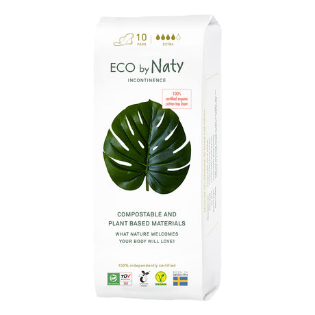 Eco By Naty Extra Incontinence Pads (12 Pack of 10 Count) - Cozy Farm 