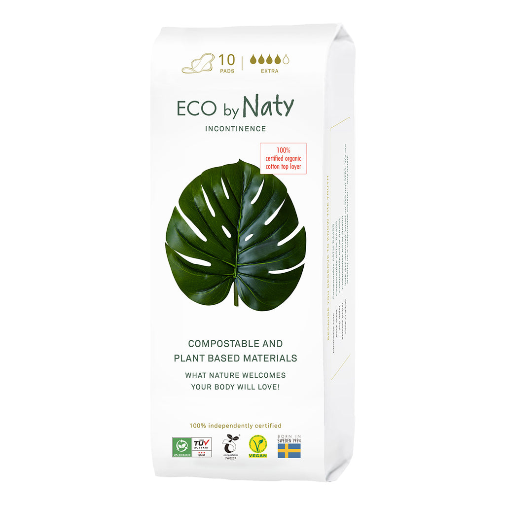 Eco By Naty - Incontinence Pad Extra (Pack of 12-10 Ct) - Cozy Farm 