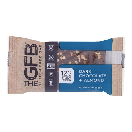 Gfb Gluten-Free Dark Chocolate Almond Bar - 2.05 oz - Case of 12 - Cozy Farm 