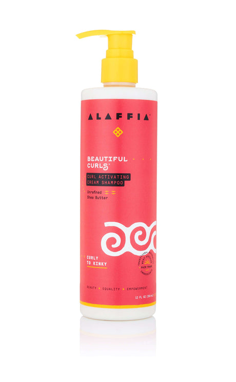 Alaffia Temperature-Regulating Curl Activating Shampoo (12 Fl Oz) - Cozy Farm 