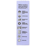 MadeGood product packaging with certification logos on a white background